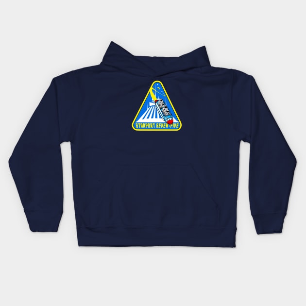 Mountain Range Patch (Space) Kids Hoodie by theSteele